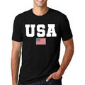 Black We The People Torn American Flag Men Patriotic 250th Anniversary T-Shirt