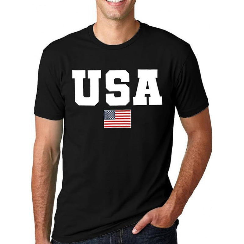 Black We The People Torn American Flag Men Patriotic 250th Anniversary T-Shirt